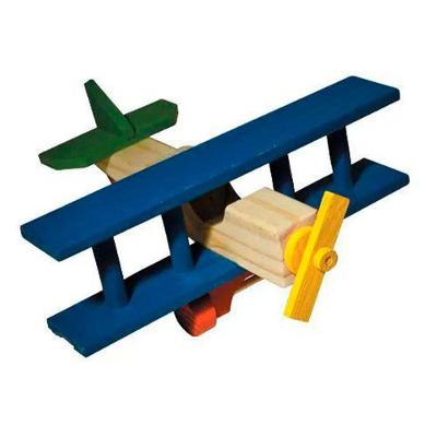 Brinquedos Avião De Madeira 30x31x12cm
