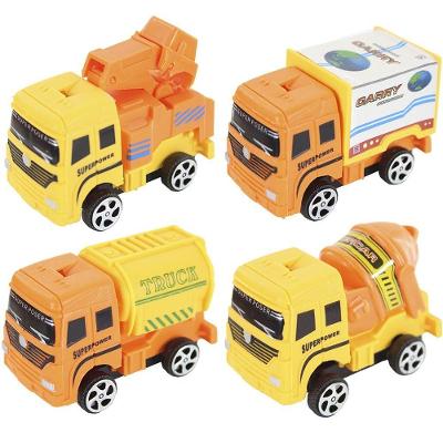 Kit Brinquedos Construção Caminhões A Fricção 21 Peças