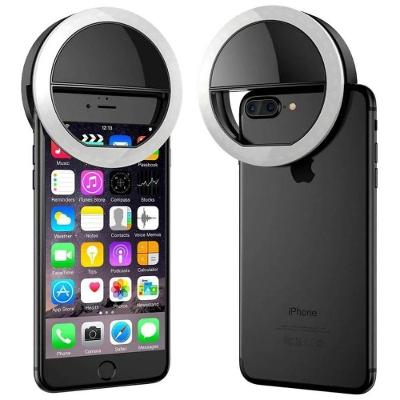 Iluminador Circular Led Celular/Smartphone Selfie Ring Light (Preto)