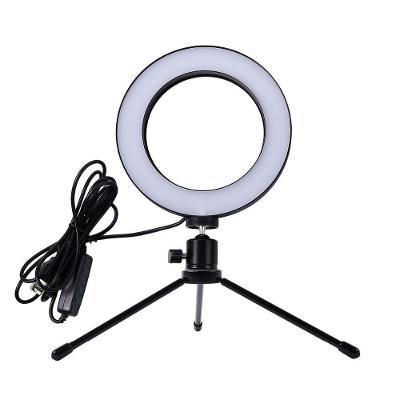 Iluminador Anel De Led Ring Light Usb 16Cm Com Mini Tripé .