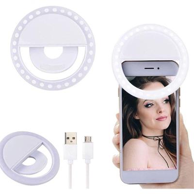 Iluminador Circular Led Celular/Smartphone Selfie Ring Light (Rosa)