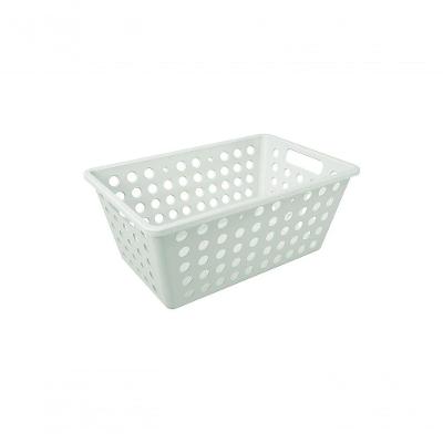 Cesta Organizadora 4,7 L Retangular Plástico Cor Eco Natural Linha Flora Coza Eco Natural