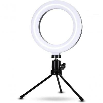 Iluminador Ring Light 6 Polegadas 16Cm Usb Led Apoio Mesa .