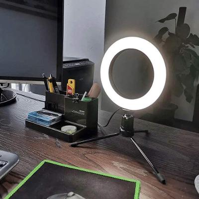 Ring Light 6 Polegadas Iluminador Anel De Led Ring Light Usb 16cm Com Mini Tripé