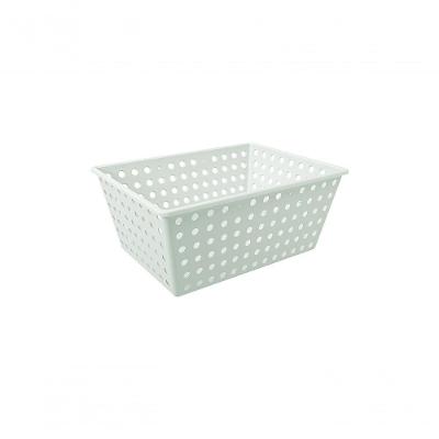 Cesta Organizadora 13,5 L Retangular Plástico Cor Eco Natural Linha Flora Coza Eco Natural