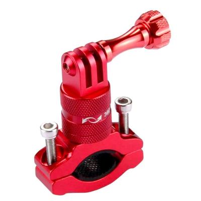 Suporte de Guidão em Alumínio 360° para GoPro e Similares Cor Vermelho