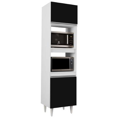 Paneleiro Torre Quente 2 Portas Colorado Branco preto