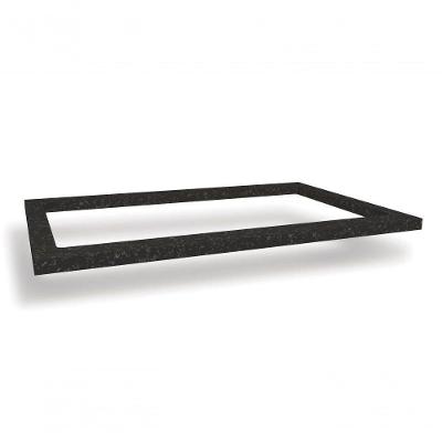 Tampo De Balcão Para Cooktop Preto Brilho 80cm X 52cm