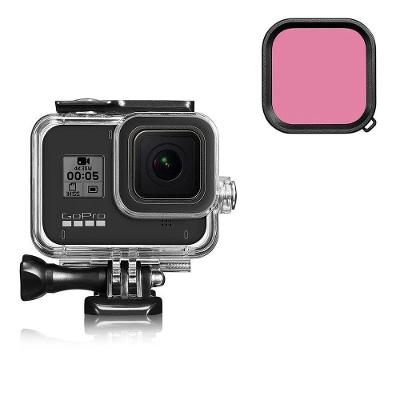 Filtro de Mergulho Vermelho Claro para Câmeras GoPro Hero 8