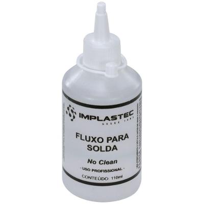 Fluxo para Solda no Clean Frasco 110ml Implastec