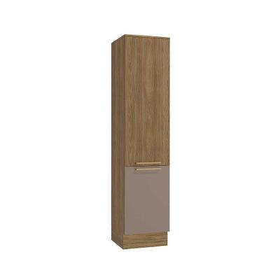 Paneleiro de Cozinha Modulado Botanic M619 2 Portas 50cm Nogueira Fosco/Fendi - Kappesberg