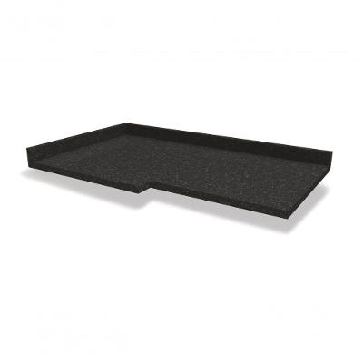 Tampo Para Balcão De Canto Kappesberg Preto Brilho 98cm X 59cm