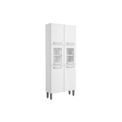 Módulo Cozinha Bertolini Evidence Paneleiro  7039 6 Portas (2 c/ Vidro) Branco