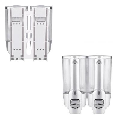 Dispenser Duplo Alcool Gel Shampoo Kit 5Uni Sabonete Liquido