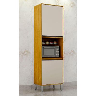 Paneleiro Eduarda Em Mdp 2 Portas Com Espaço Para Micro-ondas Cinamomo-off White
