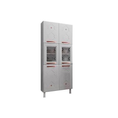 Módulo Cozinha Telasul Mirage New Paneleiro  c/ 6 Portas (2 c/Vidro) Branco