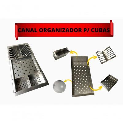 Calha Canal Embutido Escorredor Equipado Cozinha