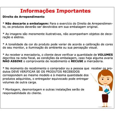 Conjunto Escritorio Completo 05 Peças Cj25 Nogal Nogal