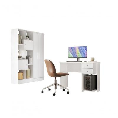 Jogo De Quarto Escrivaninha, Livreiro E Multiuso Branco - Fdecor