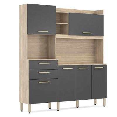 Cozinha Compacta Select 6 Portas 2 Gavetas Grafito 96211
