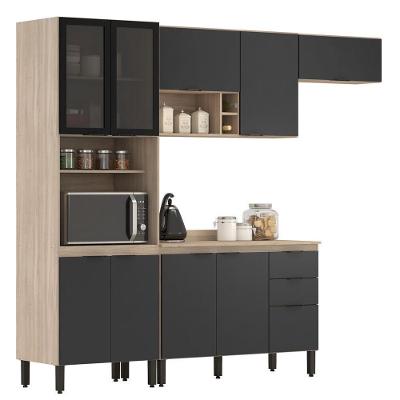 Cozinha Completa Modular 5 Peças Composição 6 Grafito Fi0006