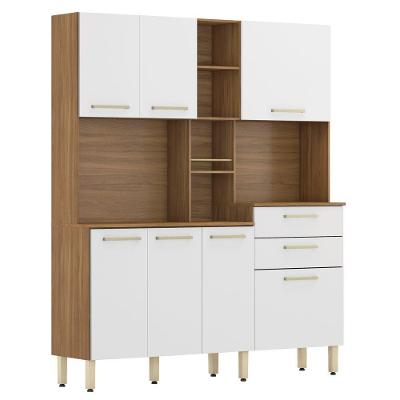 Cozinha Compacta Encanto 7 Portas 2 Gavetas Branco