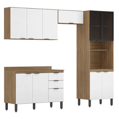 Cozinha Completa Modular 5pçs Composição 2 Amêndola Branco