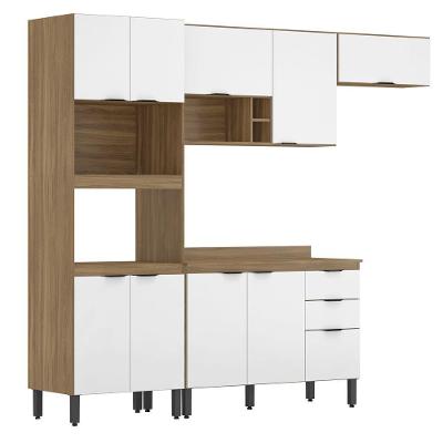 Cozinha Completa Modular 5pçs Composição 3 Amêndola Branco