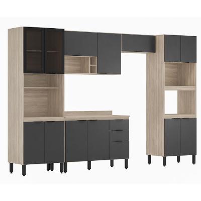 Cozinha Completa Modular 6 Peças Composição 1 Touch Grafito