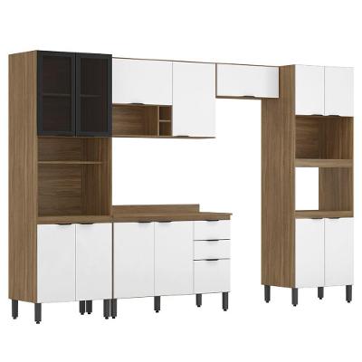 Cozinha Completa Modular 6 pçs Composição 1 Amêndola Branco