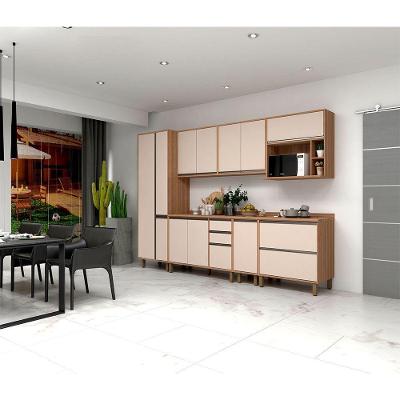 Armário De Cozinha 7 Peças Com Tampo Vanilla Com Connect