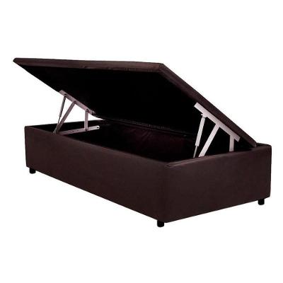 Cama Box Baú Universal Solteiro Courano Brown (88x188x35) - Costa Rica