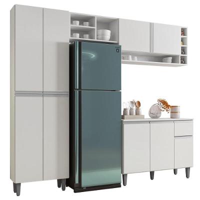 Cozinha Completa Modulada Vanessa 5 Peças Branco