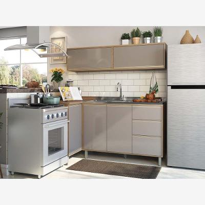 Cozinha 4 Pçs C/Armários E Balcões Mel Vanilla C/Graff