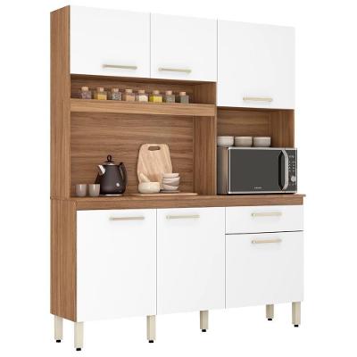 Cozinha Compacta 6 Portas Alamo 91601 Amendola Branco Demobile Amendola Branco