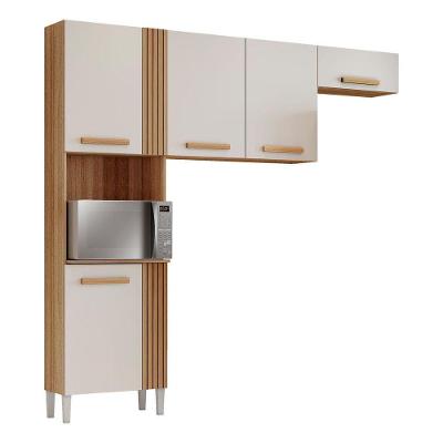 Cozinha Compacta Com 05 Portas Juma Cor Atacama Off White Aramóveis