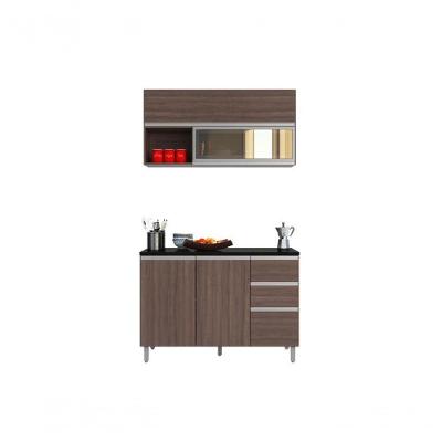 Cozinha Modulada 2pçs 5pts 2gvs Evidence Amêndoa