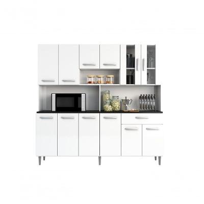 Kit Cozinha 12 Portas 1 Gaveta Antonela Branco - Fdecor
