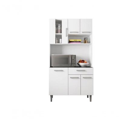 Kit Cozinha 6 Portas 1 Gaveta Maite Branco - Fdecor