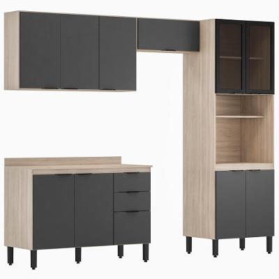 Cozinha Modulada 4 Peças Fi0002 Avena Grafito