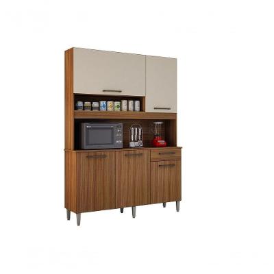 Kit Cozinha Compacta 5 Portas Esmeralda Carvalho/off White
