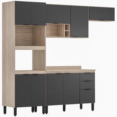 Cozinha Modulada 4 Peças Fi0003 Avena Grafito
