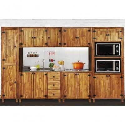 Kit Cozinha Com 6 Peças De Madeira Móveis Bv Magazine