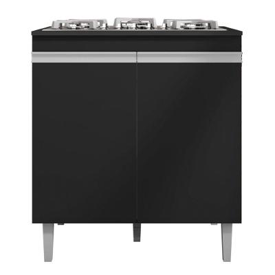 Balcão Para Cooktop Cozinha 4/5 Bocas Com Tampo 2 Portas