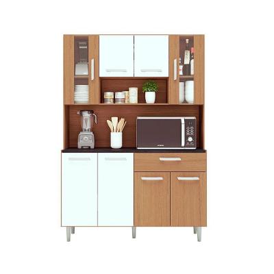 Kit Cozinha 8 Portas 1 Gaveta Gabi Carvalho Com Branco