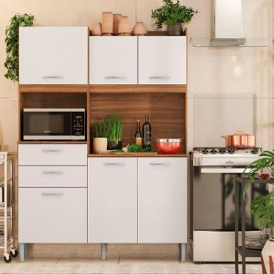 Kit Cozinha 6 Portas E 2 Gavetas Amendola Branco Demóbile
