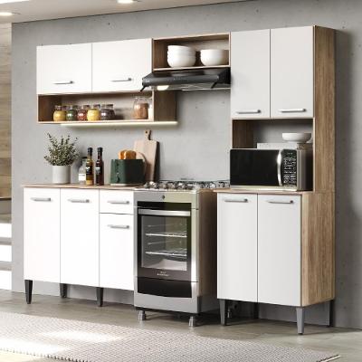 Armário Cozinha Compacta Arizona Essence Carvalho/branco Carraro
