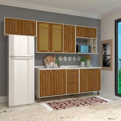 Cozinha Completa Modulada Com 5 Peças E Tampo Sofia Pátina Ff Com Moscatto Ff