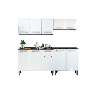 Cozinha Completa Evidence 4 Peças (2 Armários + 2 Balcões) C4P61 Branco - Bertolini