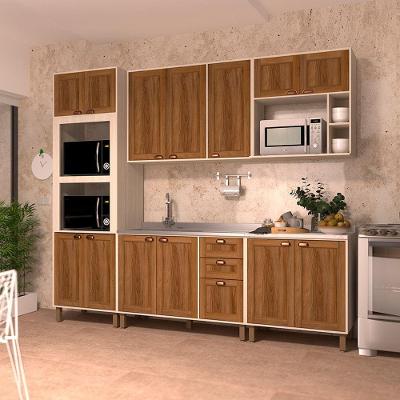 Cozinha Modulada Completa Com 5 Peças E Espaço Para Micro-ondas Sofia Pátina Com Moscatto